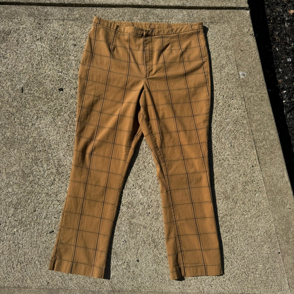 Free People Plaid retro pants